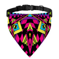 Psychedelic Ethnic Trippy Print Over The Collar Dog Bandana