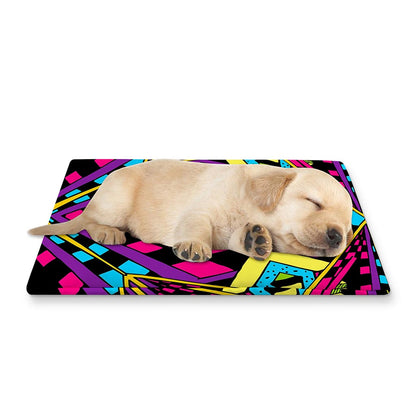 Psychedelic Ethnic Trippy Print Pet Cooling Mat Cover