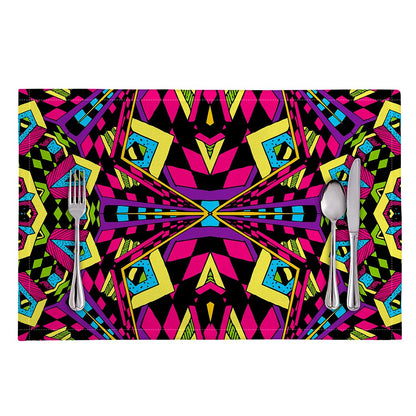 Psychedelic Ethnic Trippy Print Placemat