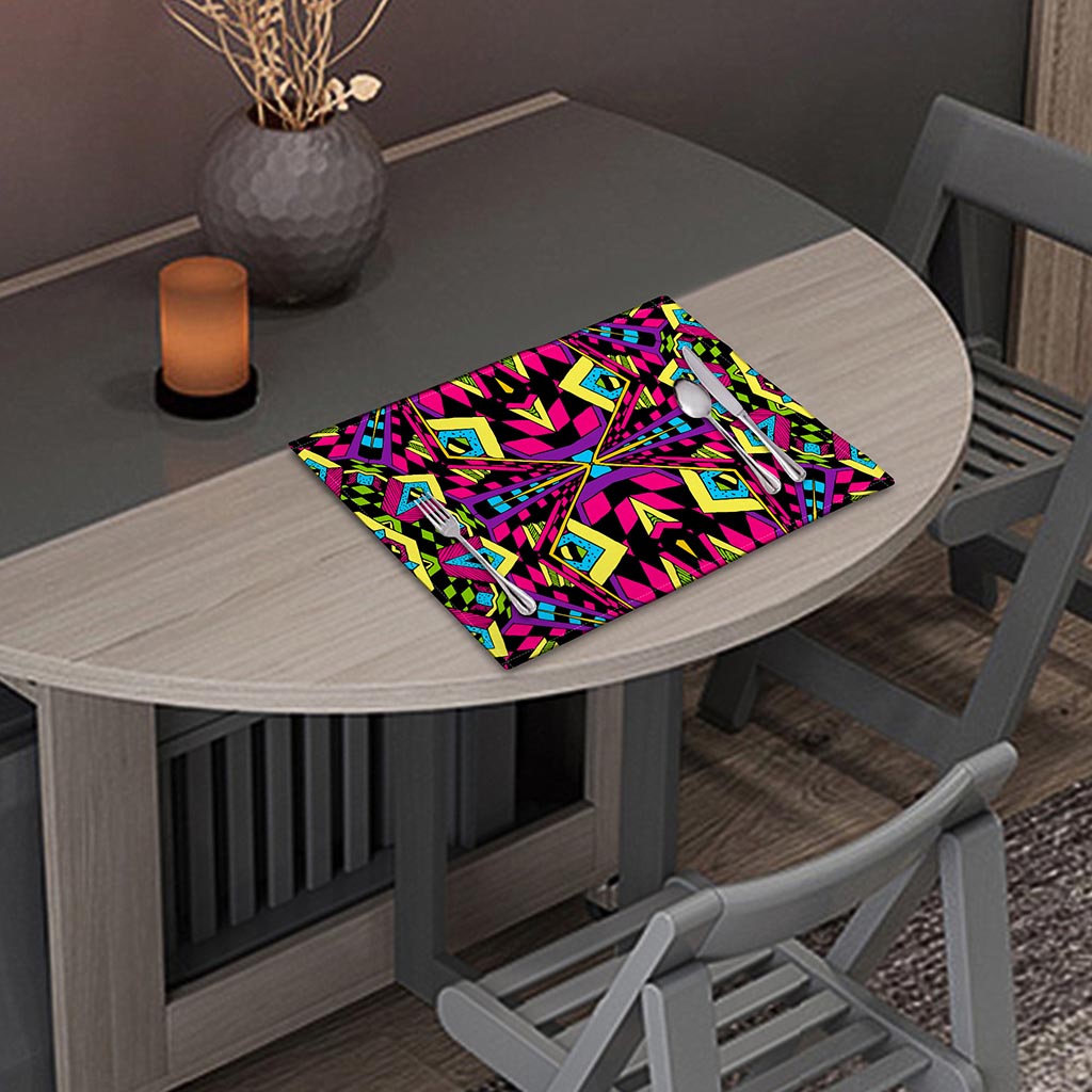 Psychedelic Ethnic Trippy Print Placemat