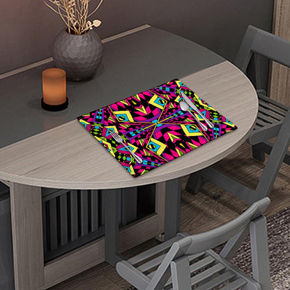 Psychedelic Ethnic Trippy Print Placemat