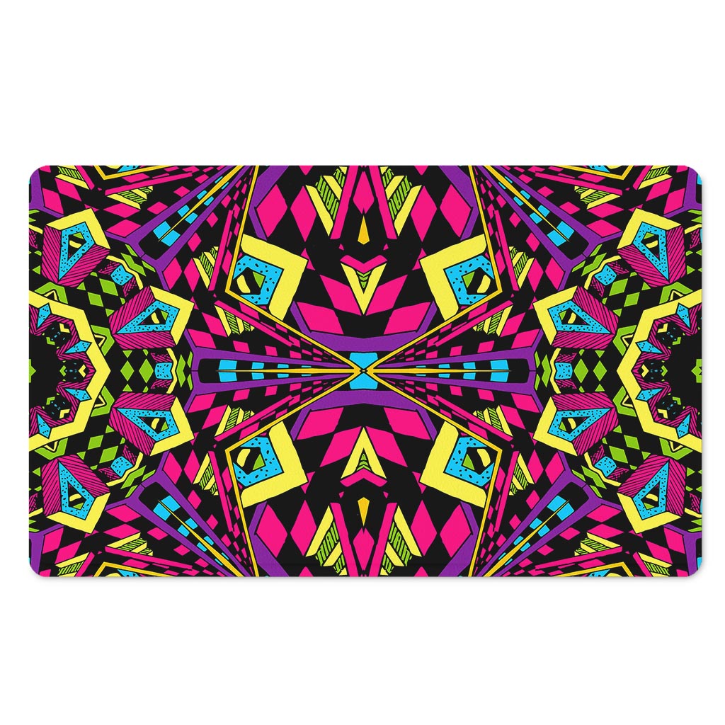 Psychedelic Ethnic Trippy Print Polyester Doormat