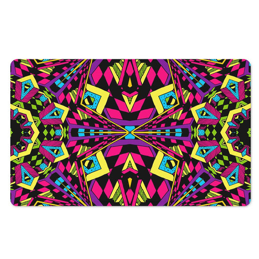 Psychedelic Ethnic Trippy Print Polyester Doormat
