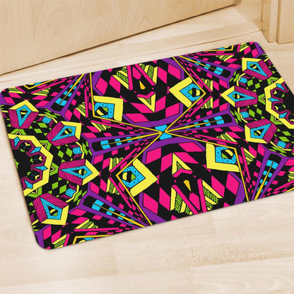 Psychedelic Ethnic Trippy Print Polyester Doormat