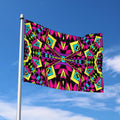 Psychedelic Ethnic Trippy Print Polyester Flag