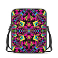 Psychedelic Ethnic Trippy Print Rectangular Crossbody Bag