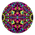 Psychedelic Ethnic Trippy Print Round Blanket
