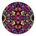 Psychedelic Ethnic Trippy Print Round Floor Mat