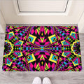 Psychedelic Ethnic Trippy Print Rubber Doormat