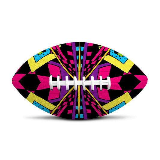 Psychedelic Ethnic Trippy Print Rugby Ball