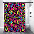 Psychedelic Ethnic Trippy Print Shower Curtain