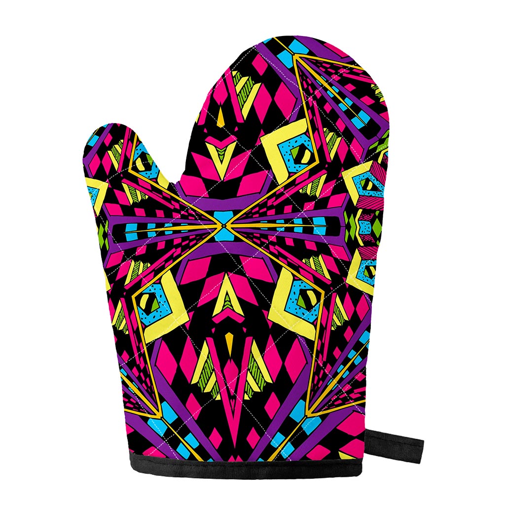 Psychedelic Ethnic Trippy Print Single Oven Mitt