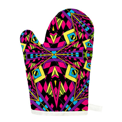 Psychedelic Ethnic Trippy Print Single Oven Mitt