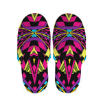 Psychedelic Ethnic Trippy Print Slippers