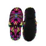 Psychedelic Ethnic Trippy Print Slippers