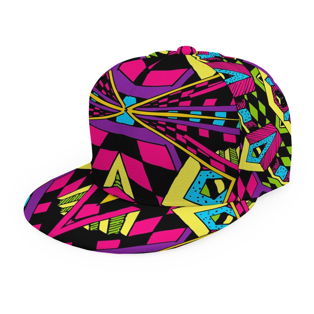 Psychedelic Ethnic Trippy Print Snapback Cap
