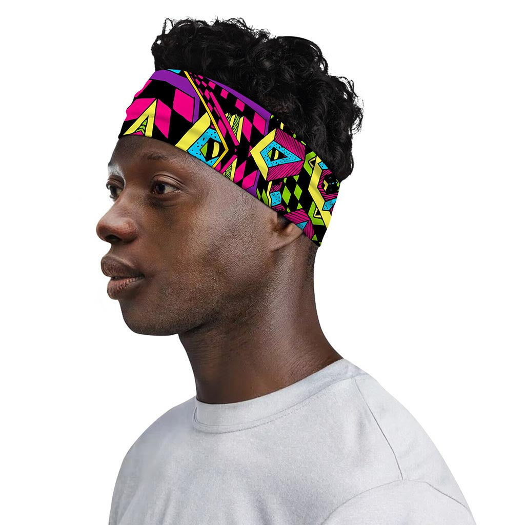 Psychedelic Ethnic Trippy Print Sports Headband