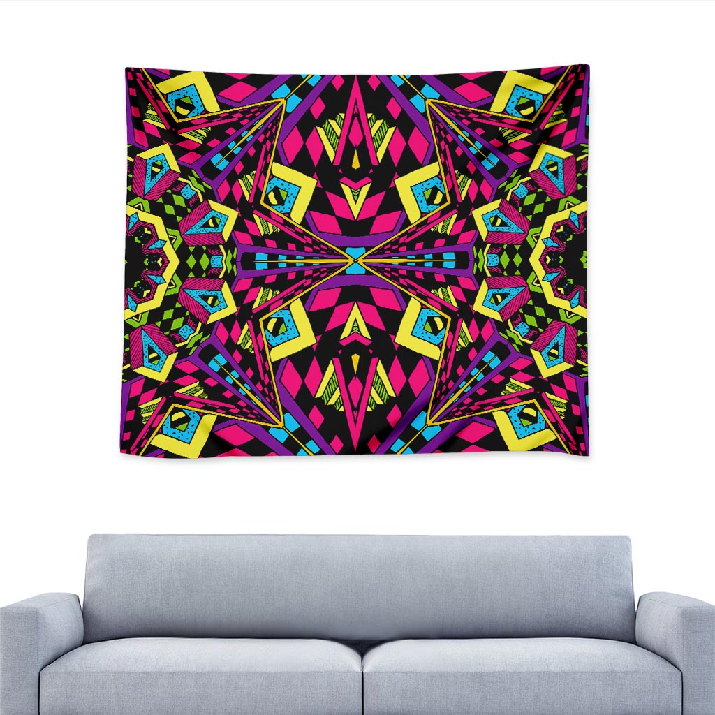 Psychedelic Ethnic Trippy Print Tapestry