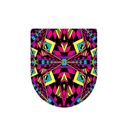 Psychedelic Ethnic Trippy Print Toilet Lid Cover
