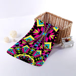 Psychedelic Ethnic Trippy Print Towel
