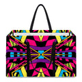 Psychedelic Ethnic Trippy Print Utility Tote Bag