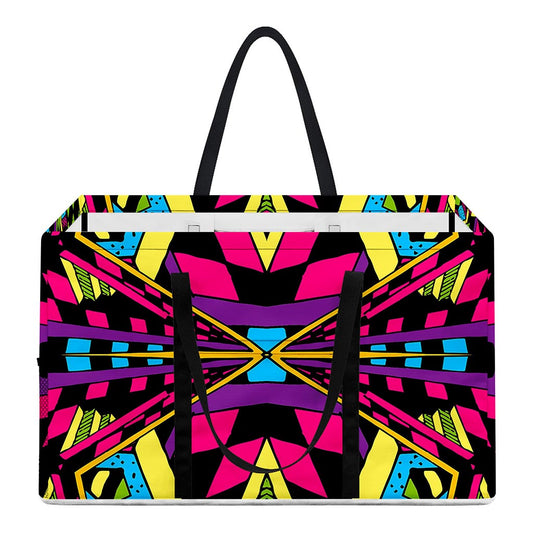 Psychedelic Ethnic Trippy Print Utility Tote Bag