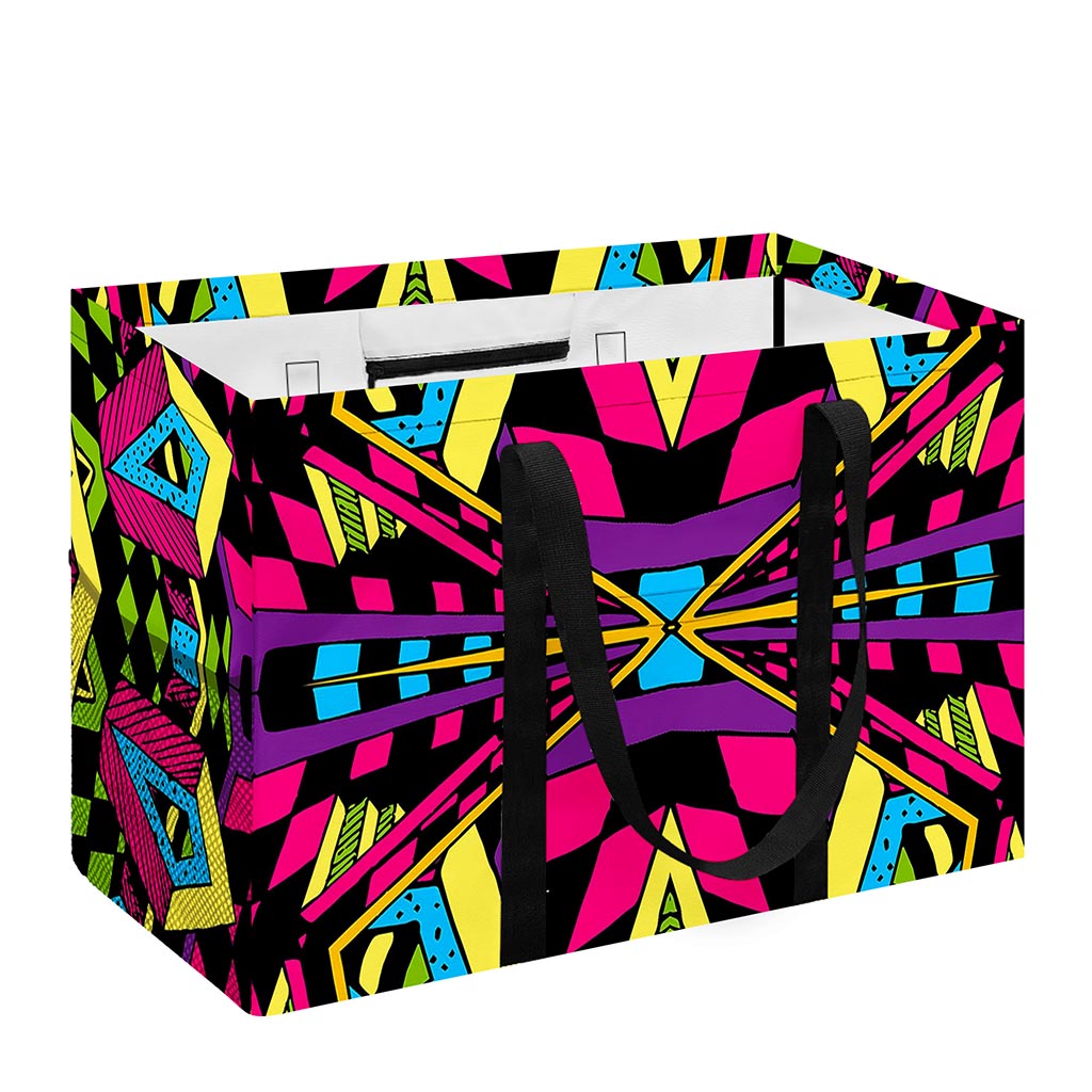 Psychedelic Ethnic Trippy Print Utility Tote Bag