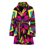 Psychedelic Ethnic Trippy Print Women's Bathrobe