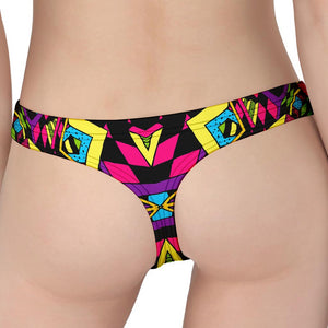 Psychedelic Ethnic Trippy Print Women's Thong