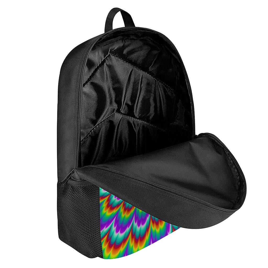 Psychedelic Expansion Optical Illusion 17 Inch Backpack