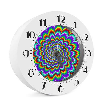 Psychedelic Expansion Optical Illusion Alarm Clock