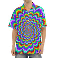 Psychedelic Expansion Optical Illusion Aloha Shirt