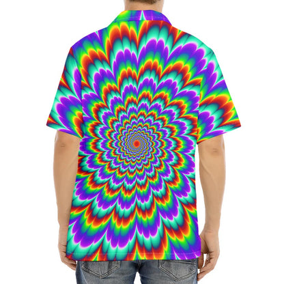 Psychedelic Expansion Optical Illusion Aloha Shirt