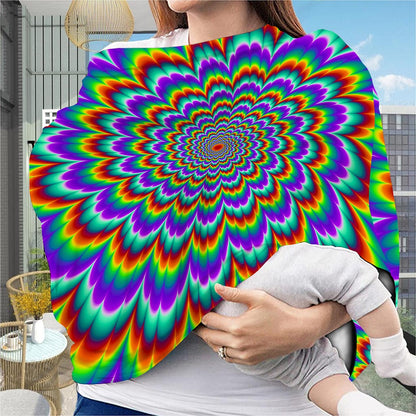 Psychedelic Expansion Optical Illusion Baby Seat Cover