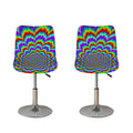 Psychedelic Expansion Optical Illusion Bar Stool Covers