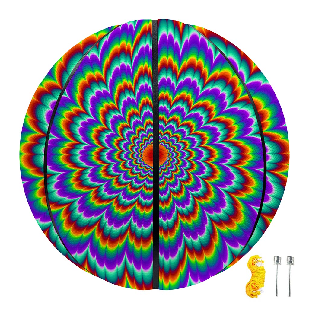Psychedelic Expansion Optical Illusion Basketball