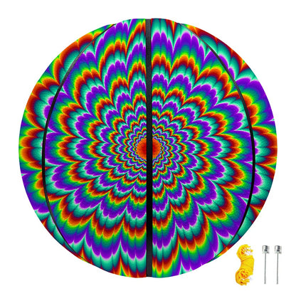 Psychedelic Expansion Optical Illusion Basketball