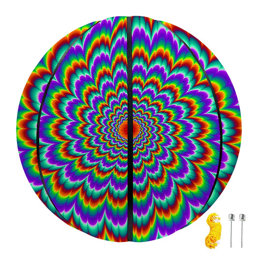Psychedelic Expansion Optical Illusion Basketball