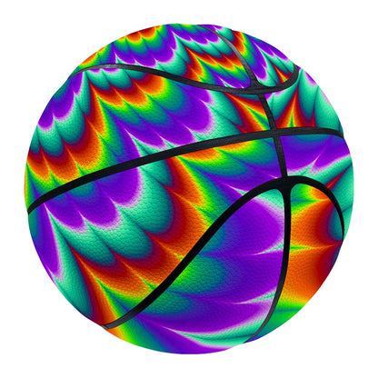 Psychedelic Expansion Optical Illusion Basketball