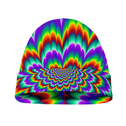 Psychedelic Expansion Optical Illusion Beanie