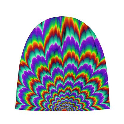 Psychedelic Expansion Optical Illusion Beanie