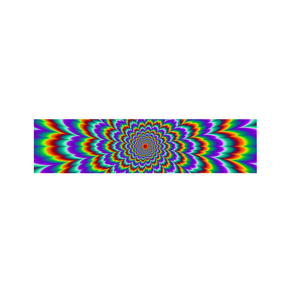 Psychedelic Expansion Optical Illusion Bed Runner