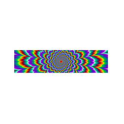 Psychedelic Expansion Optical Illusion Bed Runner