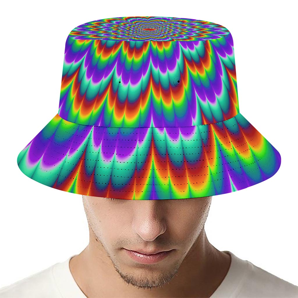 Psychedelic Expansion Optical Illusion Bucket Hat