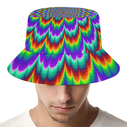 Psychedelic Expansion Optical Illusion Bucket Hat