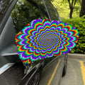 Psychedelic Expansion Optical Illusion Car Side Mirror Covers