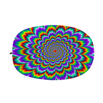 Psychedelic Expansion Optical Illusion Car Side Mirror Covers