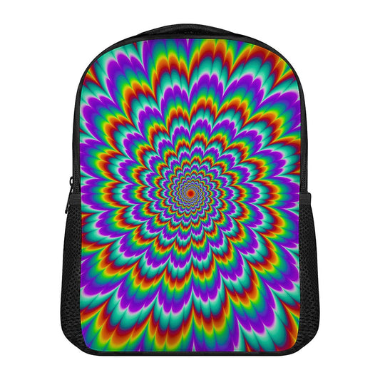 Psychedelic Expansion Optical Illusion Casual Backpack