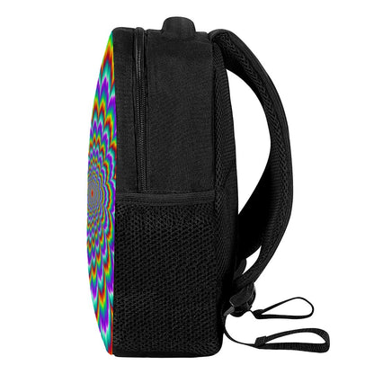 Psychedelic Expansion Optical Illusion Casual Backpack