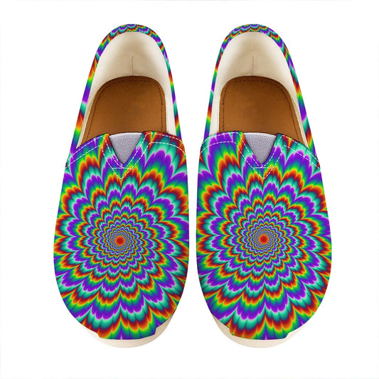 Psychedelic Expansion Optical Illusion Casual Shoes